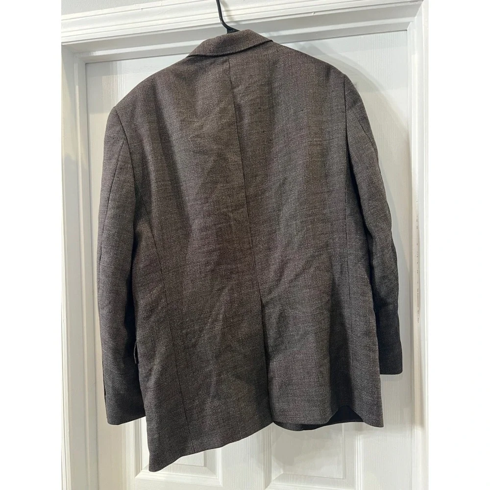 Dillards Black Blazer Sport‎ Coat Textured Two Button Jacket